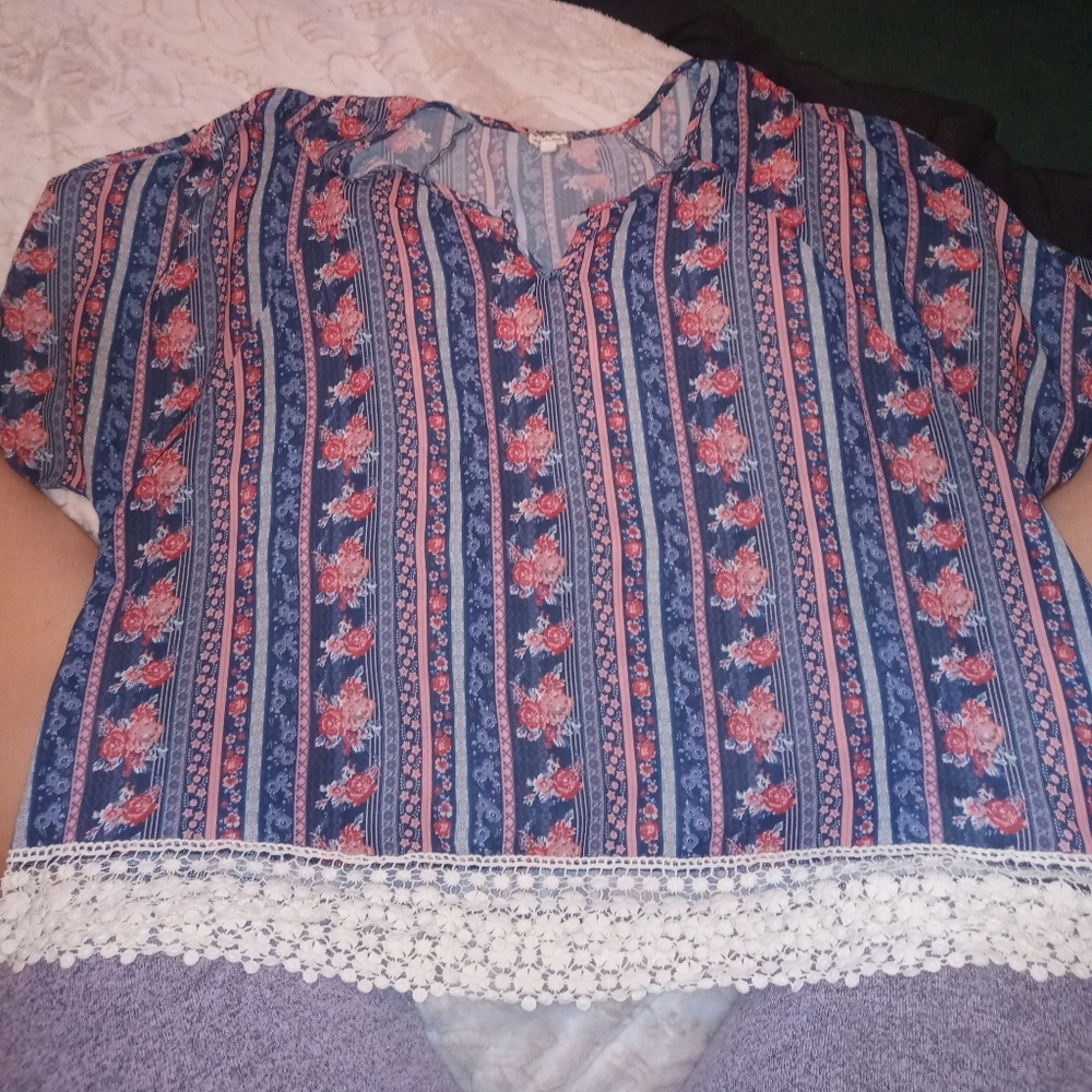 Cold sholder sheer top